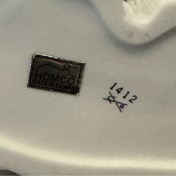 Vintage Homco White Persian Mother Cat w/2 Kittens #1412 Ceramic Figurine - Picture 6 of 9